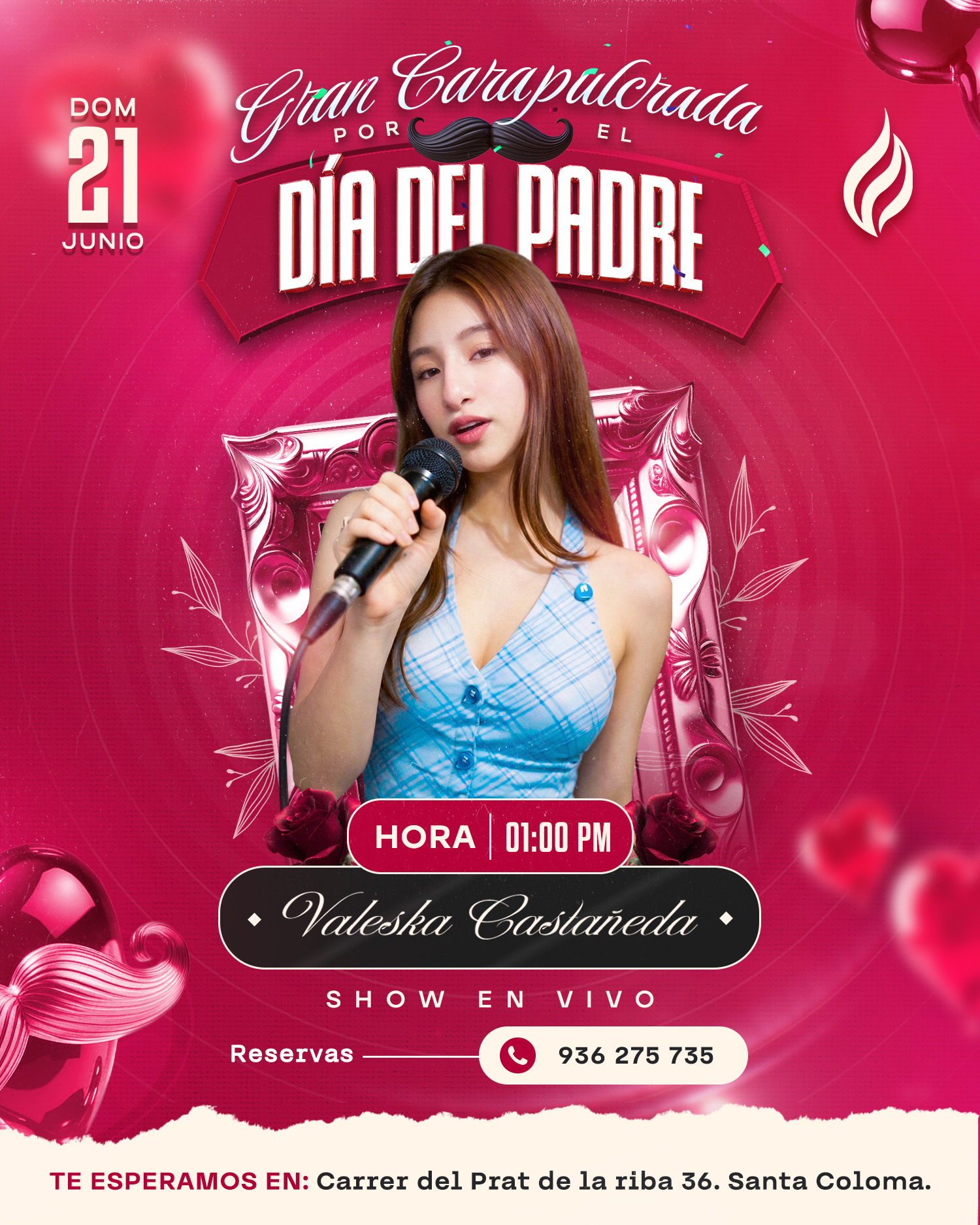 Gran Carapulcrada por el Día del Padre · domingo 21 de junio, show en vivo con Valeska Castañeda