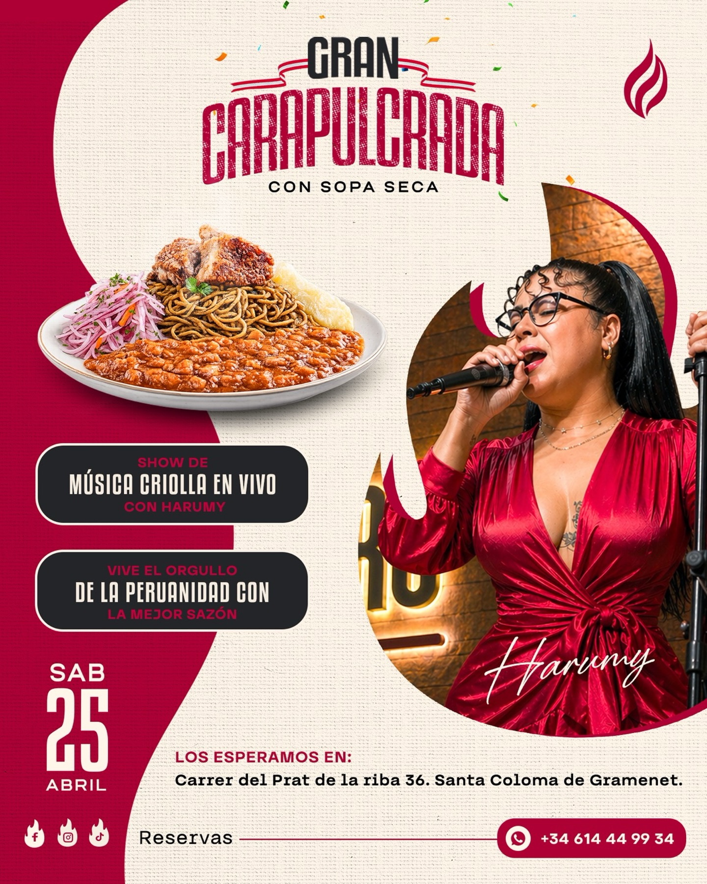 Evento de música criolla en vivo en Orgastro
